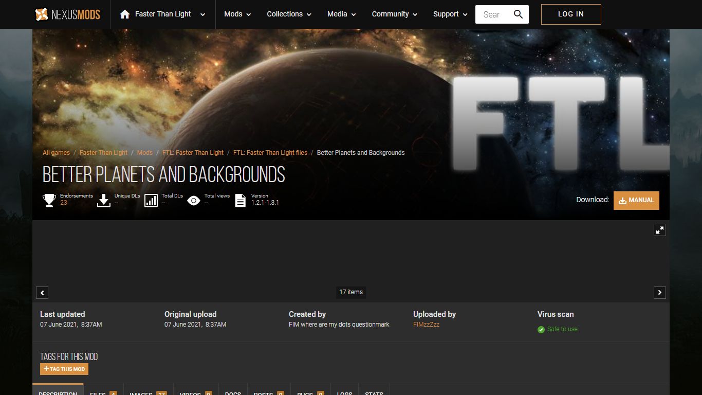 Better Planets and Backgrounds - Nexus Mods :: Faster Than Light